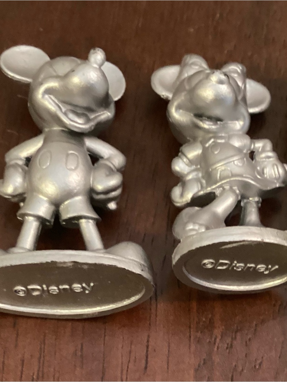 Disney Silver Mickey & Minnie Miniature Figurines - Picture 2 of 3